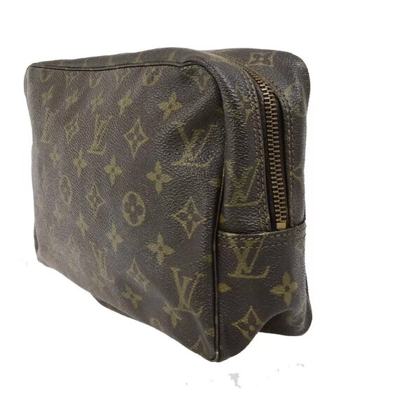 LOUIS VUITTON Trousse Toilette 28 Clutch Hand Bag Monogram Brown - Picture 11 of 14